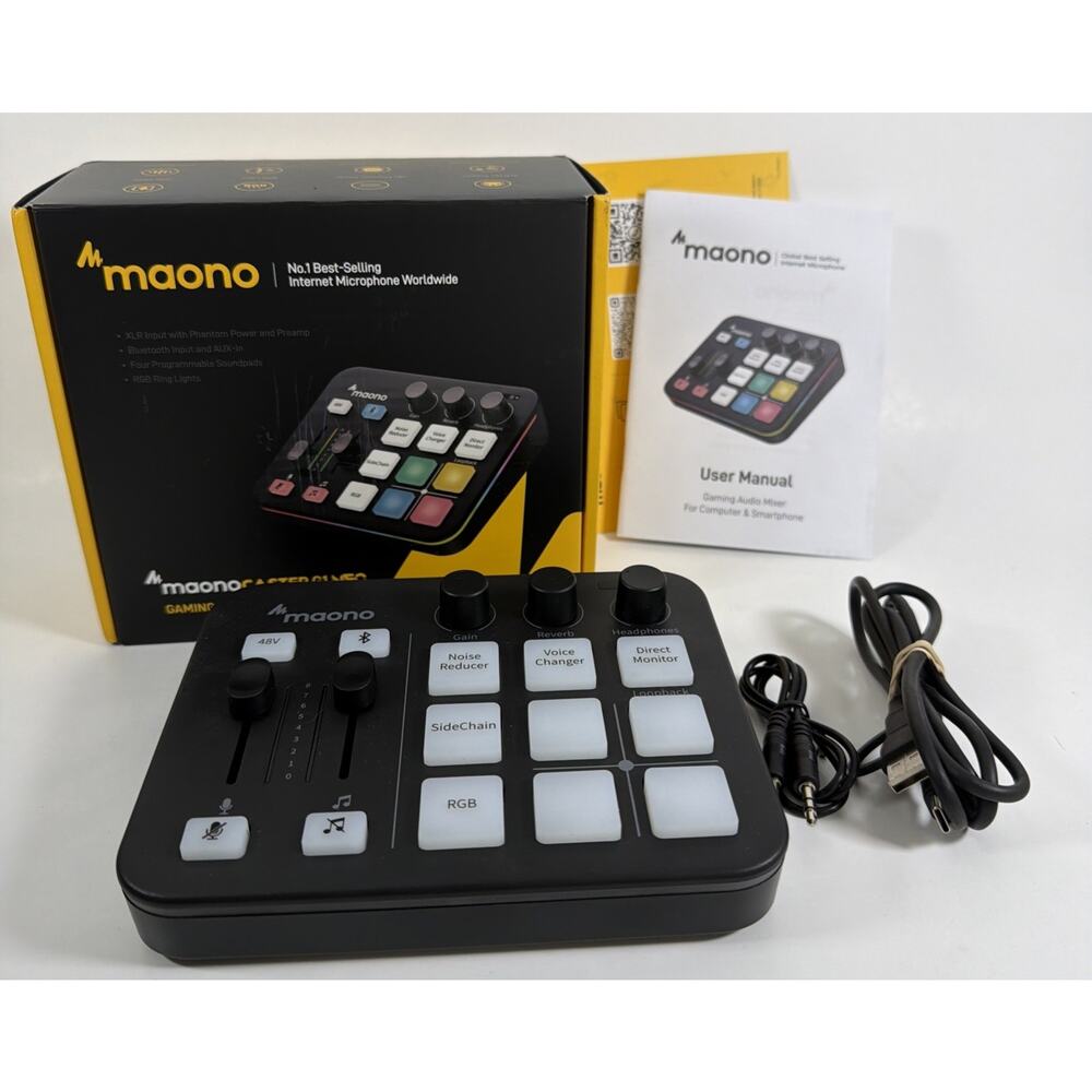 MAONO Caster G1 Neo Gaming Audio Mixer Black - Open Box